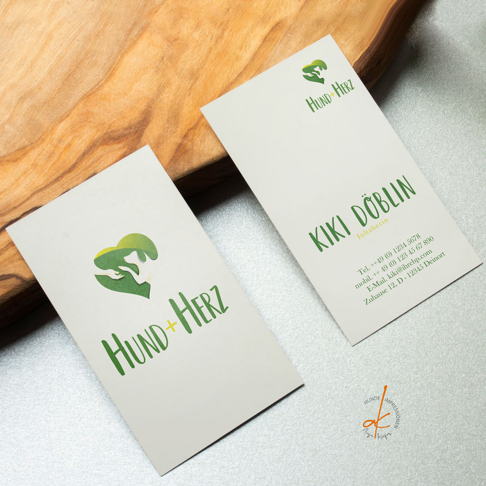 Visitenkarte und Logo Design für Tierberufe