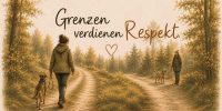 Hund mit Maulkorb an der Leine – Sicherheit und Fürsorge im Alltag